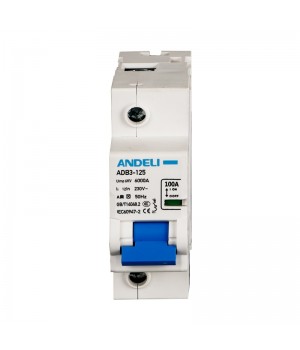 Авт. выкл. ADB3-125 1P 100A х-ка C  (ANDELI)