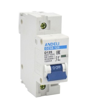Авт. выкл. DZ58-125 1P 125A х-ка (8-12In) (ANDELI)