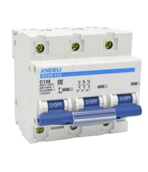 Авт. выкл. DZ58-125 3P 100A х-ка (8-12In) (ANDELI)